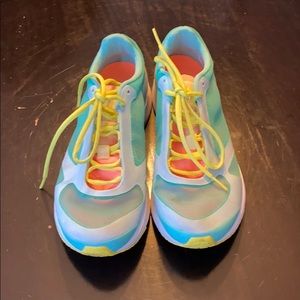 🍊🧼Teal and orange Adidas shoes